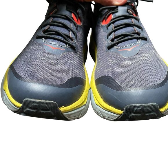 Hoka One One Challenger RTR 6 Men’s EU 9.5 43.5 Gray Red Yellow Running Lace Up - Picture 3 of 11